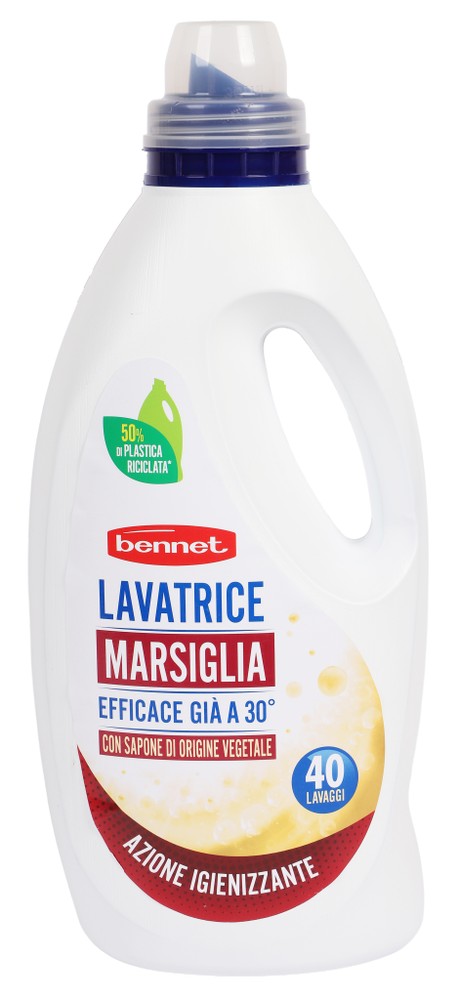 Detersivo Lavatrice Marsiglia 2l 40 Lavaggi Bennet - Foto 1