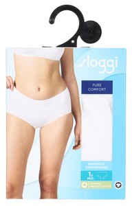 Slip Midi Donna Linea Pure Comfort L Bianco Sloggi - Foto 2