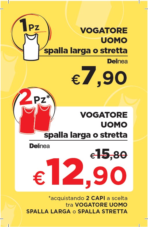 Vogatore Uomo Spalla Larga 4 Bianco Delinea - Foto 2