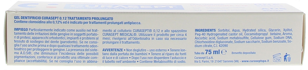 Gel Dentifricio Alla Clorexidina 0,12% Curasept - Foto 3