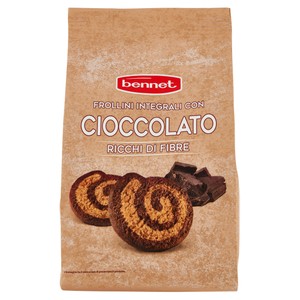 Biscotti Frollini Con Farina Integrale Al Cioccolato Bennet - Foto 1