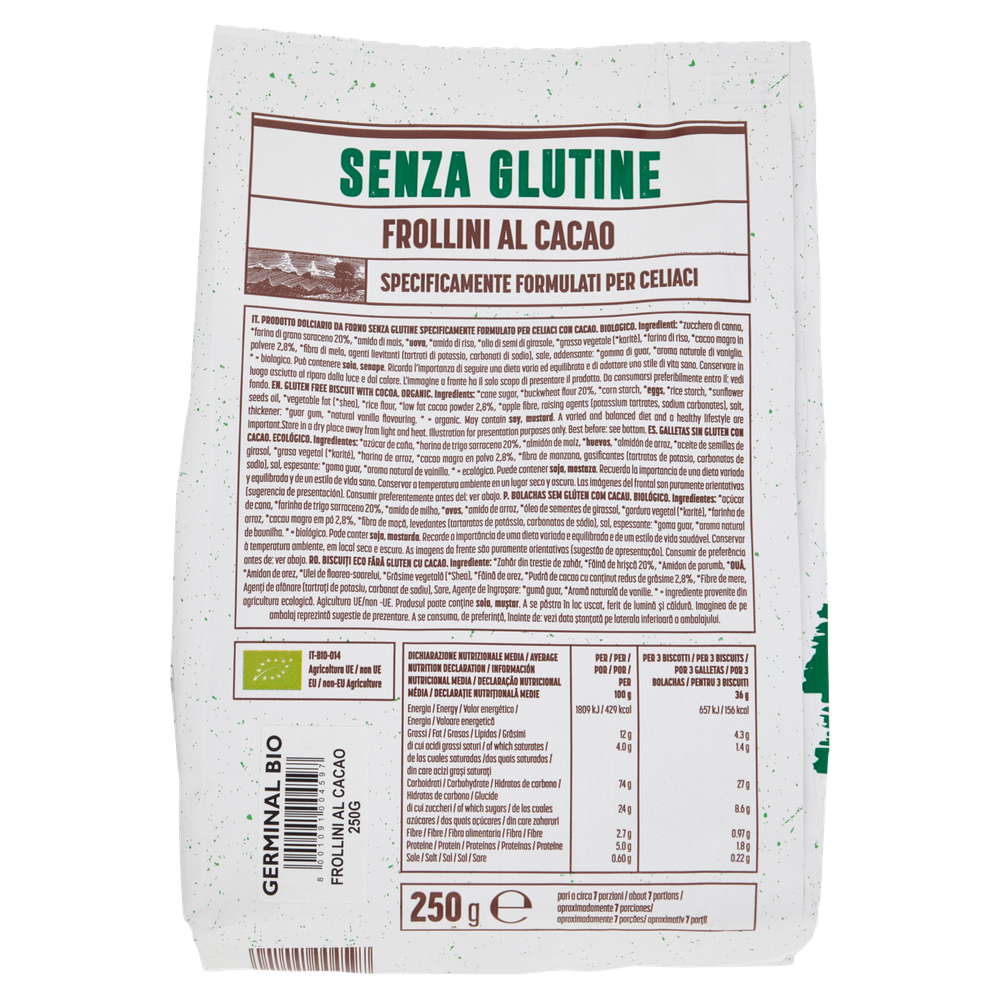 Frollini Al Cacao Senza Glutine Germinal - Foto 3