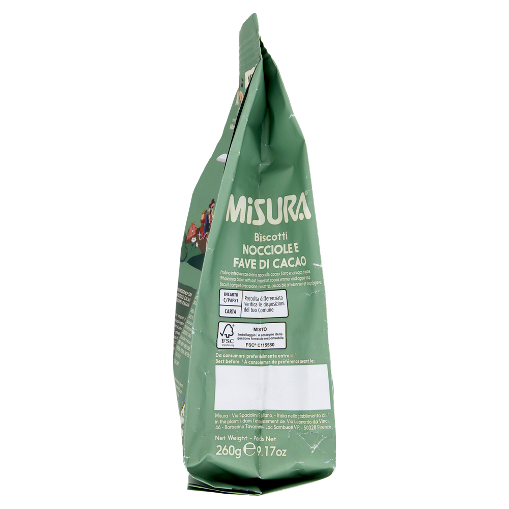 Biscotti Noccioloe E Fave Di Cacao Naturicca Misura - Foto 2