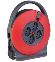 Avvolgicavo Con 4 Prese Pluristandard E Disgiuntore Termico Polypool Avvolgicavo Con 4 Prese Pluristandard E Disgiuntore Termico Polypool