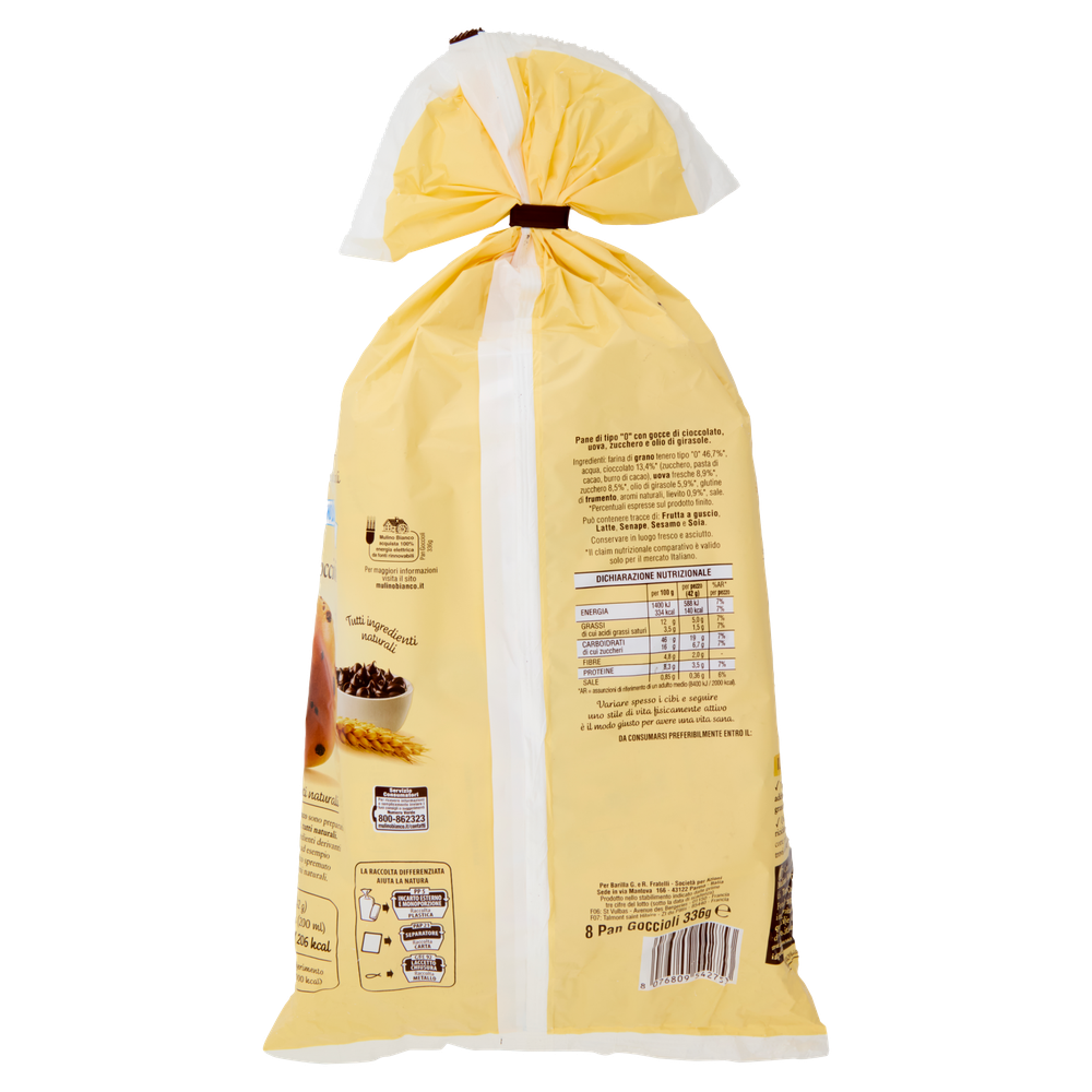 Merendine Pan Goccioli Con Gocce Di Cioccolato 8x42g Mulino Bianco - Foto 3
