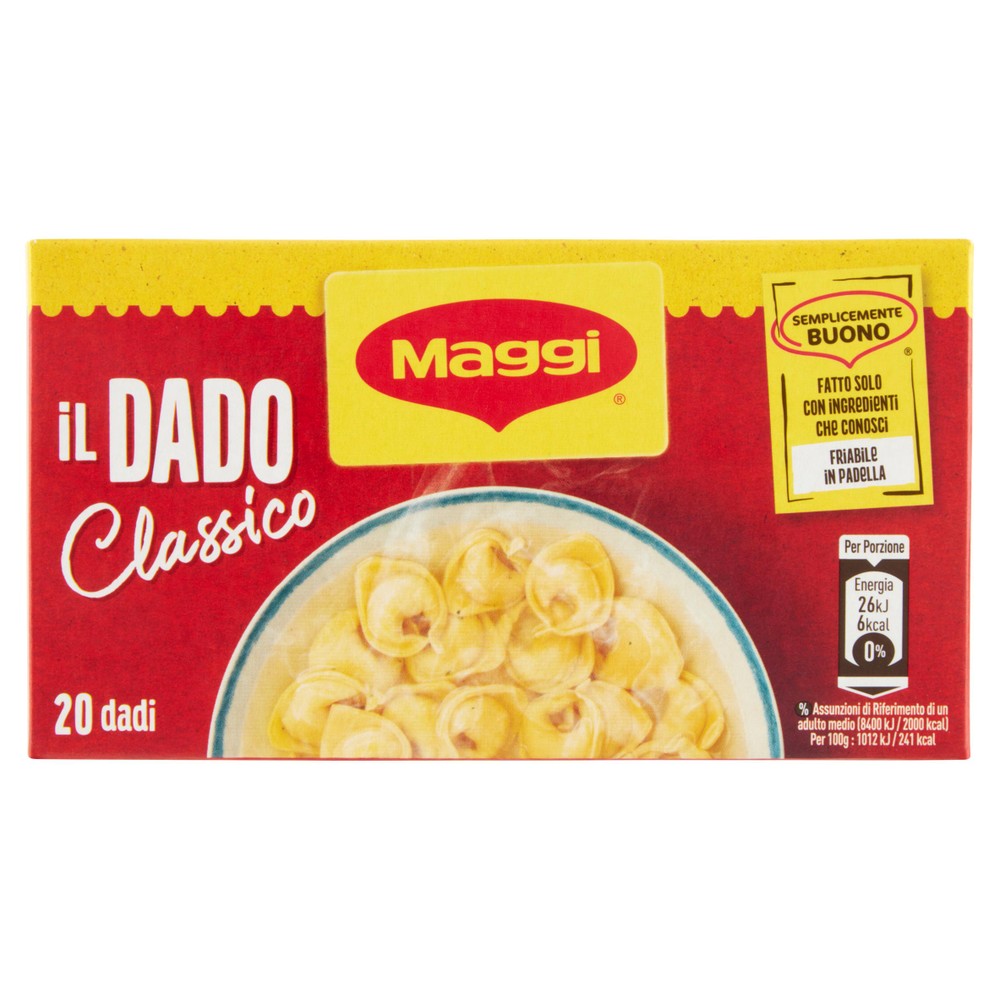 Dado Classico Per Brodo Con Sale Iodato 20x10g Maggi - Foto 1