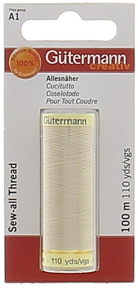 Filo Per Cucire Colore 169 Beige Mt.100 Gutermann - Foto 1