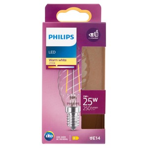 Lampadina Led Filamento Tortiglione 25w Attacco E14 Luce Calda - Foto 1