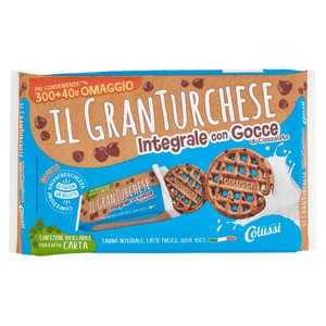 Biscotti Granturchese Integrali Con Gocce Di Cioccolato 6x56g Colussi - Foto 1