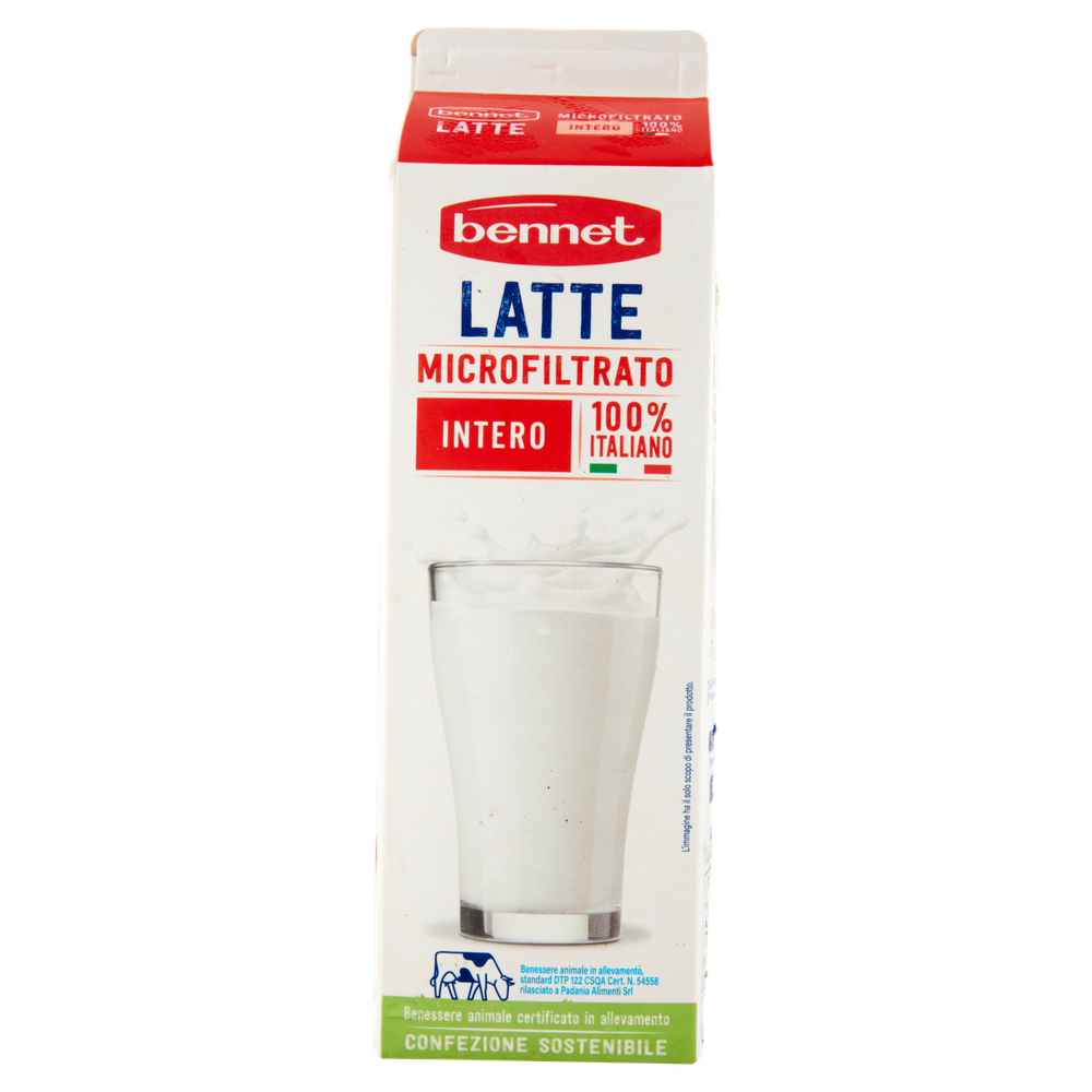 Latte Intero Bennet Microfiltrato - Da Conservare In Frigorifero