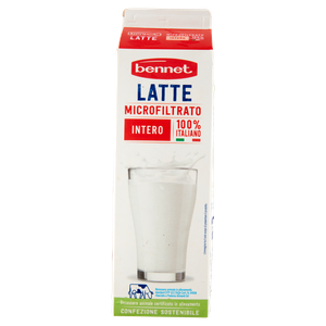 Latte Intero Bennet Microfiltrato - Da Conservare In Frigorifero
