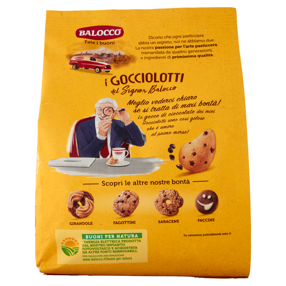 Biscotti Gocciolotti Con Gocce Cioccolato Senza Olio Di Palma Balocco - Foto 3