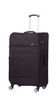 Trolley In Poliestere Nero 76hx45x30, 4 Ruote Doppie Piroettanti