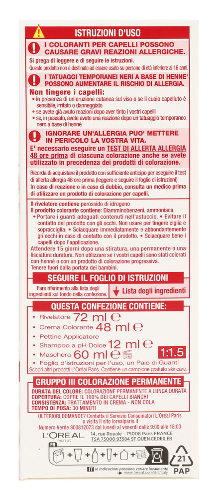 Colorazione Capelli N 5.3 Castano Chiaro Dorato Excellence - Foto 2