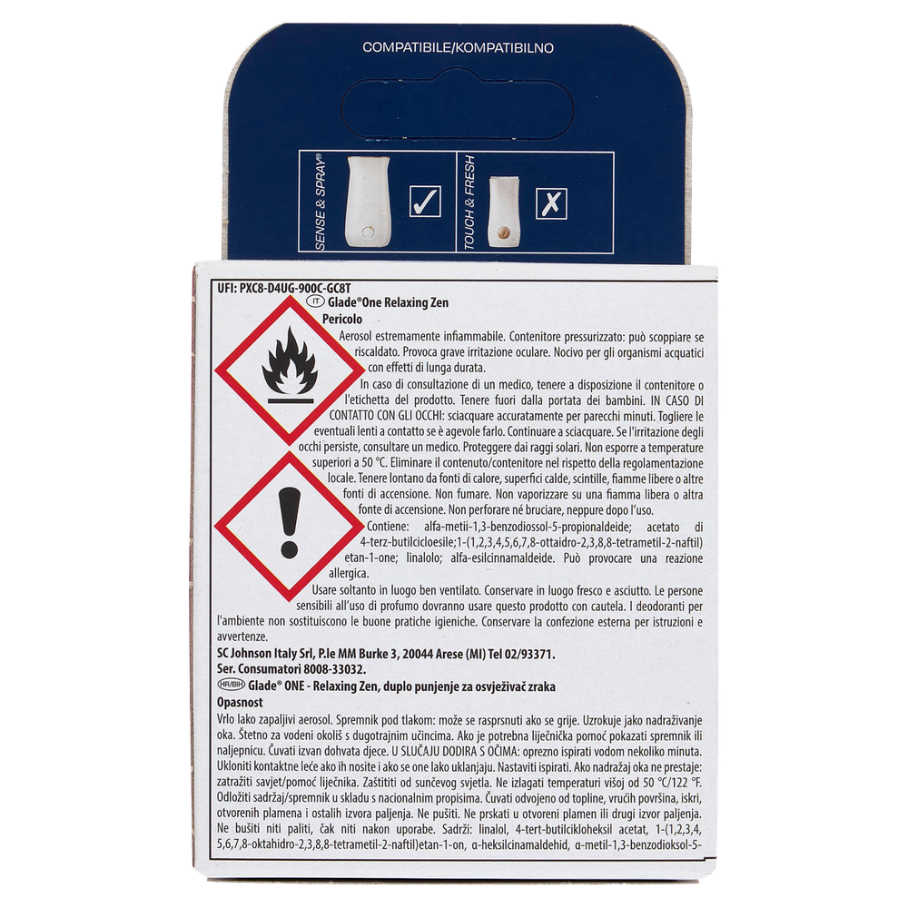 Glade One Doppia Ricarica, Fragranza Relaxing Zen 2x10ml - Foto 3