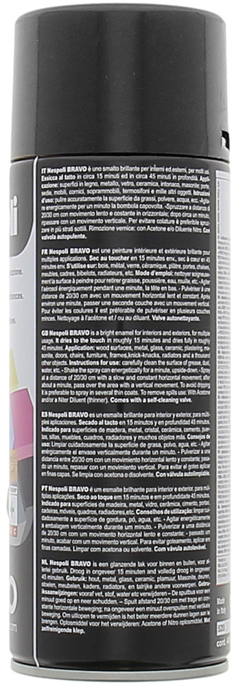 Spray Acrilico Brillante Nero Opaco Nespoli Ml.400 - Foto 2