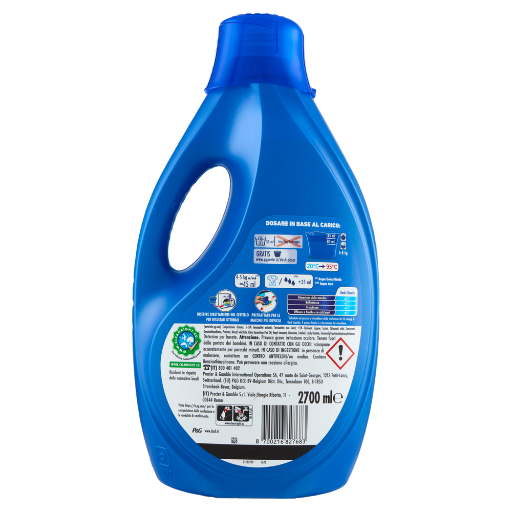Detersivo Liquido Per Lavatrice 60 Lavaggi Dash - Foto 3