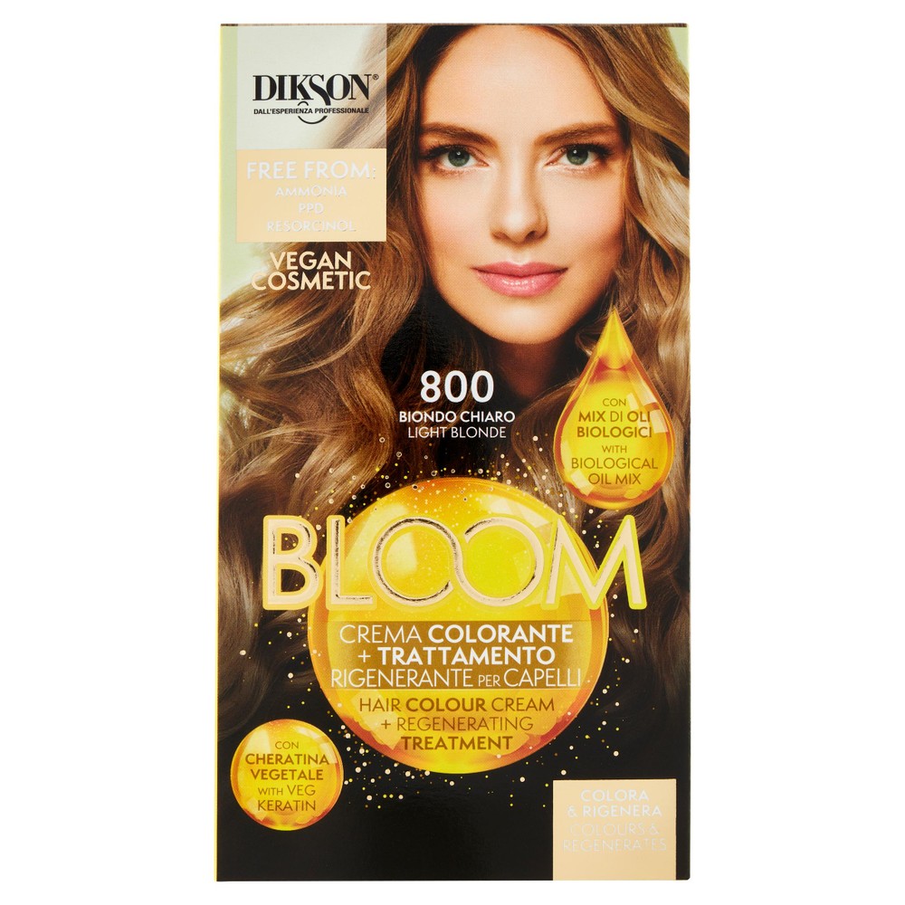 Colorazione Per Capelli 800 Biondo Chiaro Bloom Dikson - Foto 1