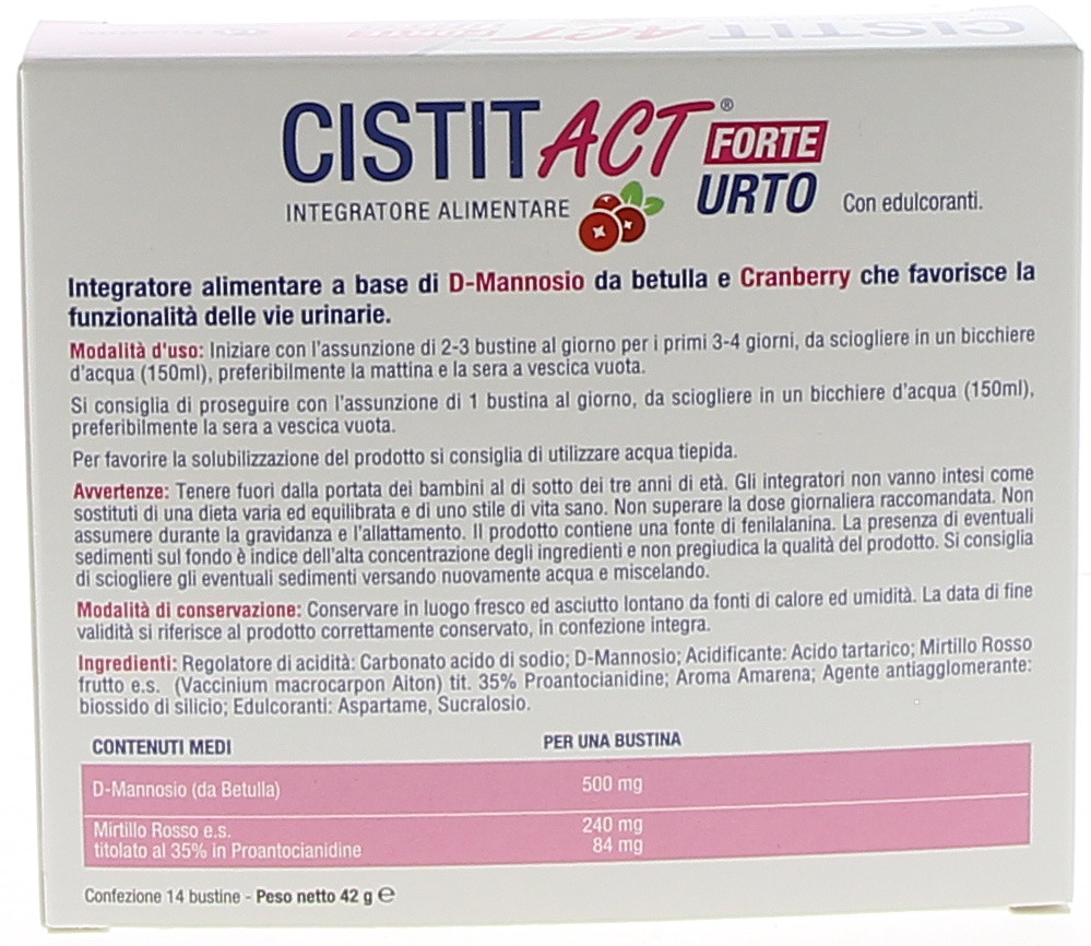 Cistit Urto Act In Compresse Bennet Online