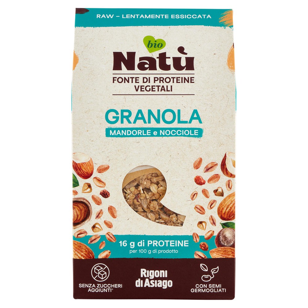 Granola Proteica Natù Mandorle E Nocciole Biologica Rigoni Di Asiago - Foto 1