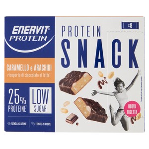 Enervit Protein Low Sugar Protein Snack Caramello E Arachidi 8 X 31 G - Foto 1