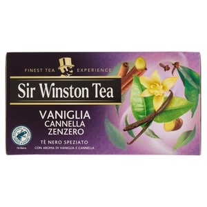 Te'  Nero Vaniglia Cannella Zenzero Sir Winston 20 Filtri