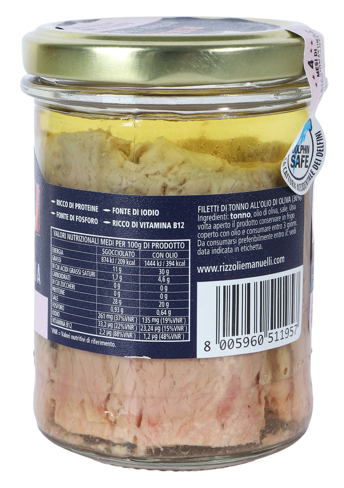 Filetti Di Tonno Olio Oliva Riserva Di Famiglia Rizzoli Gr185 - Foto 2