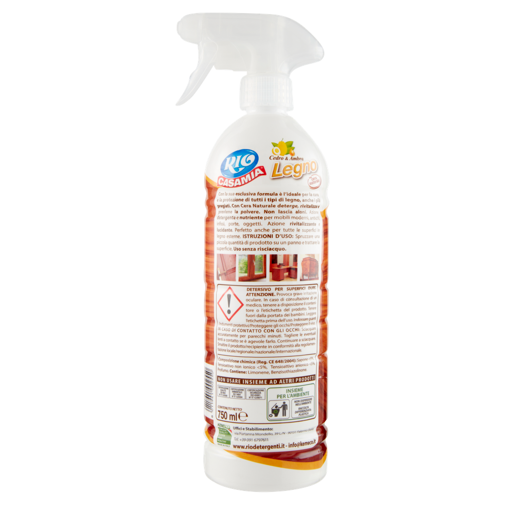 Detergente Per Legno Spray Con Cera Naturale Rio