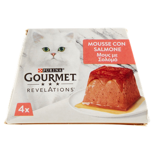 4 Mousse Al Salmone Per Gatti Revelations Gourmet Purina - Foto 2