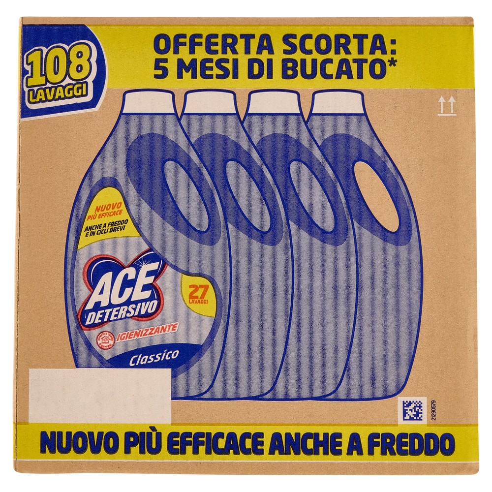 Detersivo Igienizzante Classico 4x27 Lavaggi Ace - Foto 1