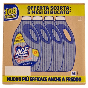 Detersivo Igienizzante Classico 4x27 Lavaggi Ace - Foto 1