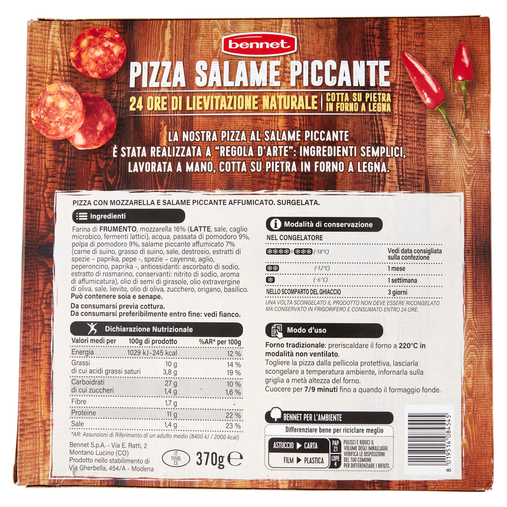 Pizza Salame Piccante Bennet - Foto 3