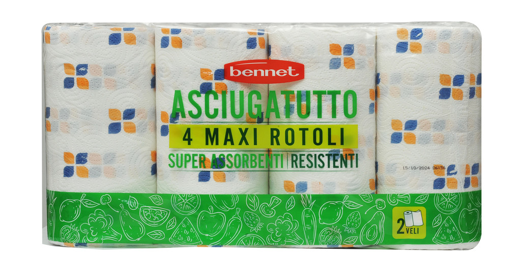 Asciugatutto Maxi Rotolo 2 Veli Bennet - Foto 1