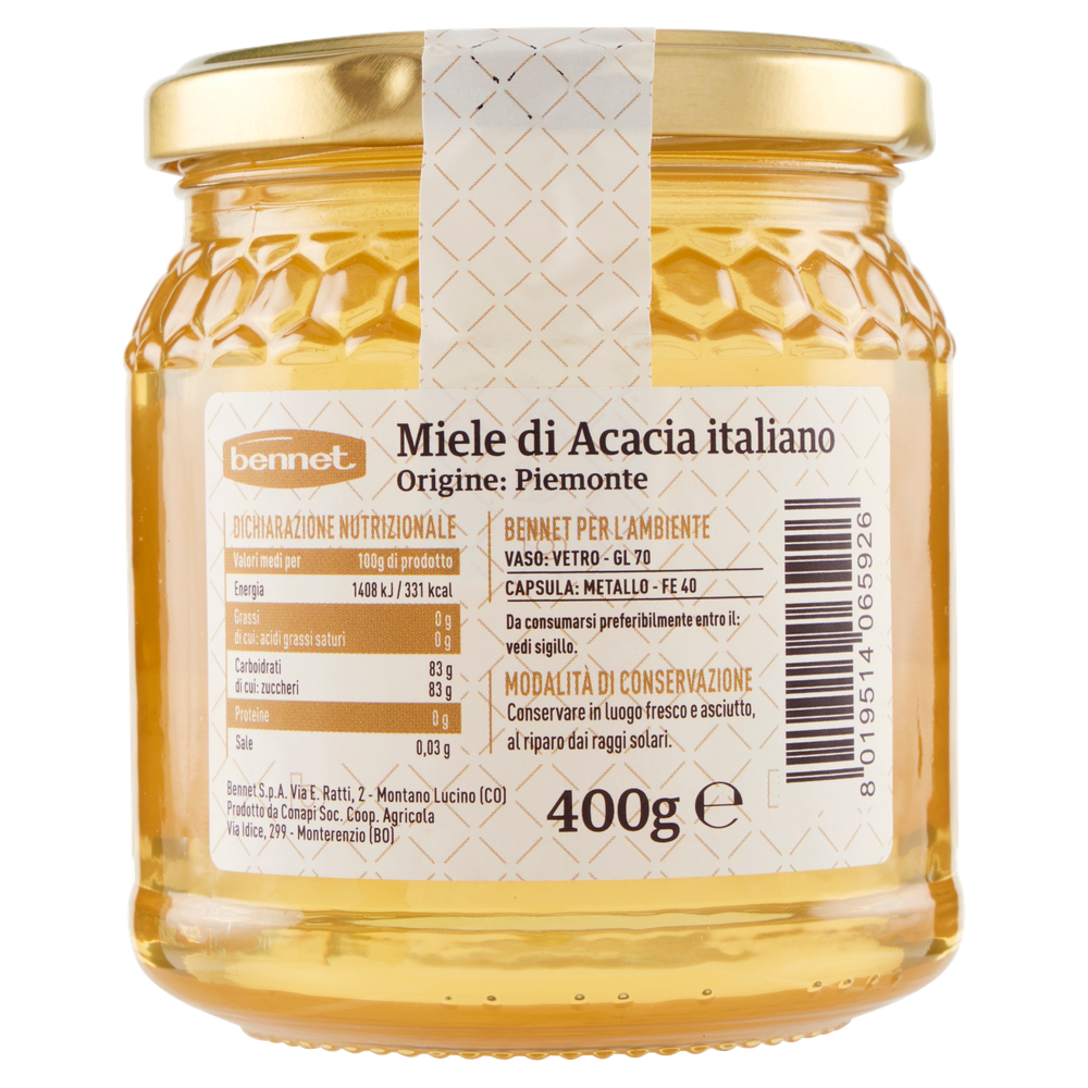 Miele Di Acacia Del Piemonte Sapore Delicato Selezione Gourmet Bennet - Foto 3