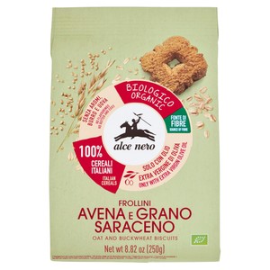 Biscotti Benessere Con Avena, Grano Saraceno E Olio Evo Bio Alce Nero - Foto 1