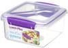 Contenitore Porta Pranzo Con Posate Sistema Colori Vari
