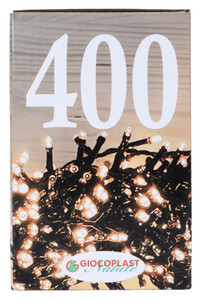 400 Led Bianco Caldo Ambra  Cavo Scuro  Uso Est Int  Con Giochi Luce  L - Foto 3