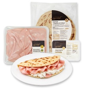Crescia di Urbino x3 con Mortadella e Stracciatella - Foto 1