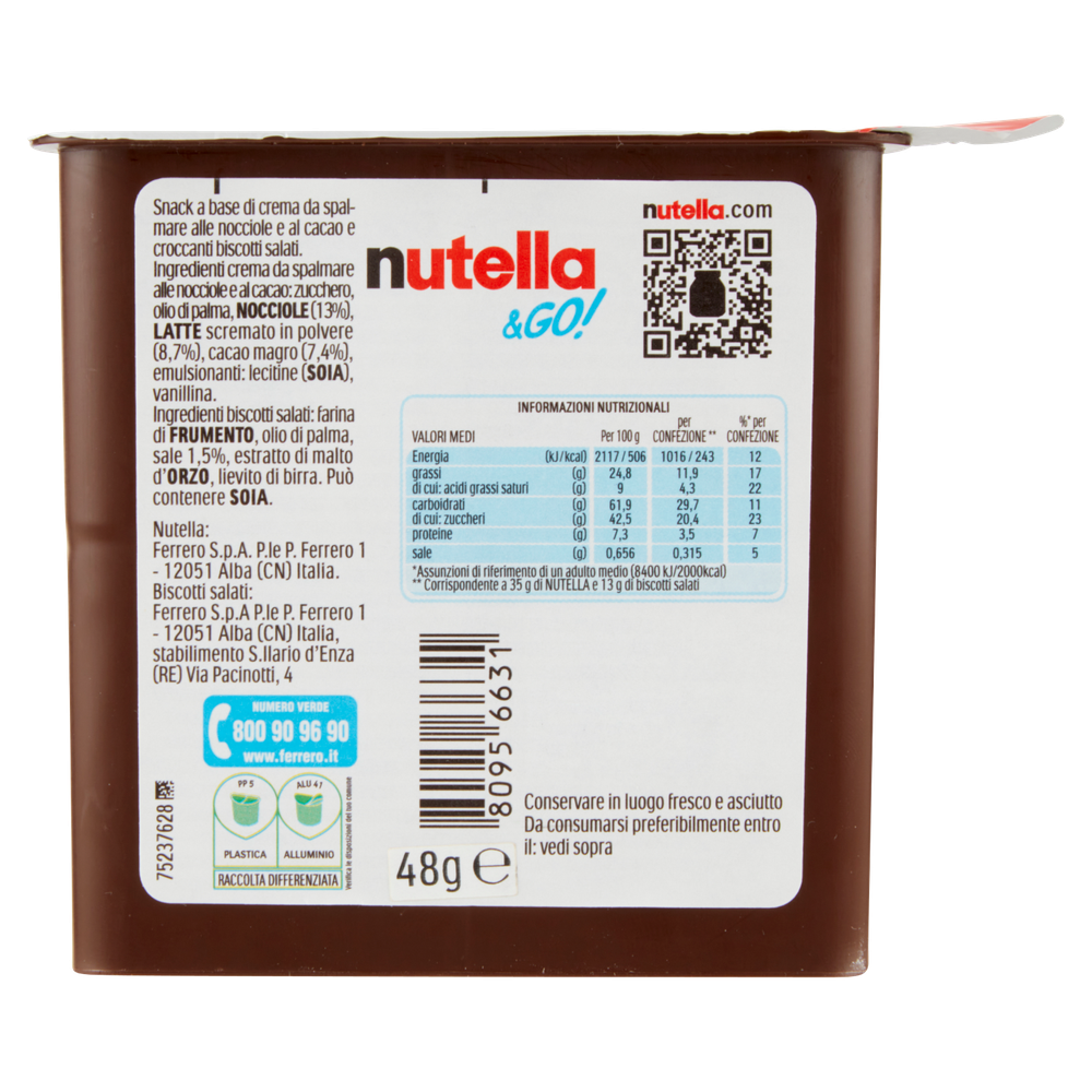 Biscotti Snack Nutella & Go! Con Crema Alle Nocciole Nutella - Foto 3