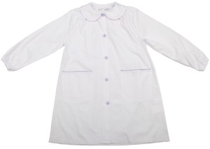 Grembiule Scuola Bambina 9 Anni Bianco - Foto 1