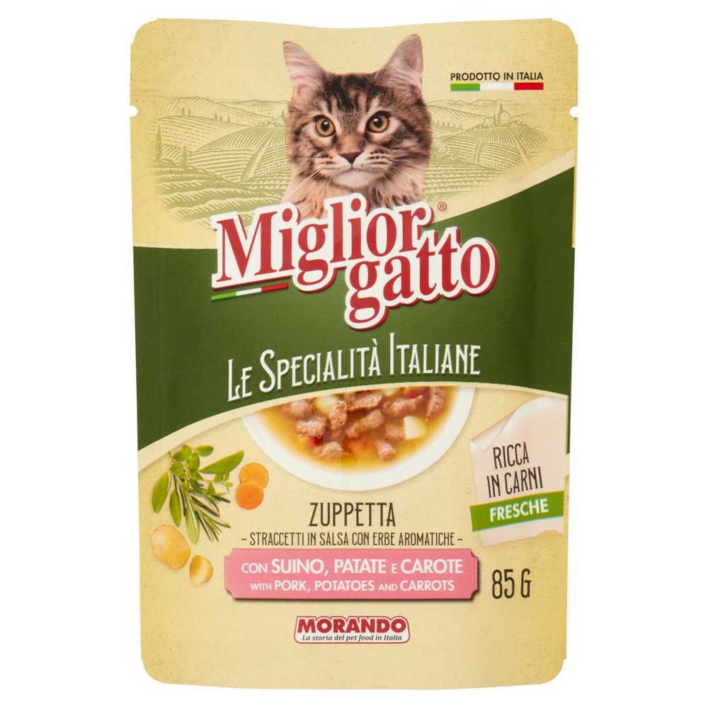 Alimento Umido Gatti Straccetti Di Suino Specialita' Italiane - Foto 1
