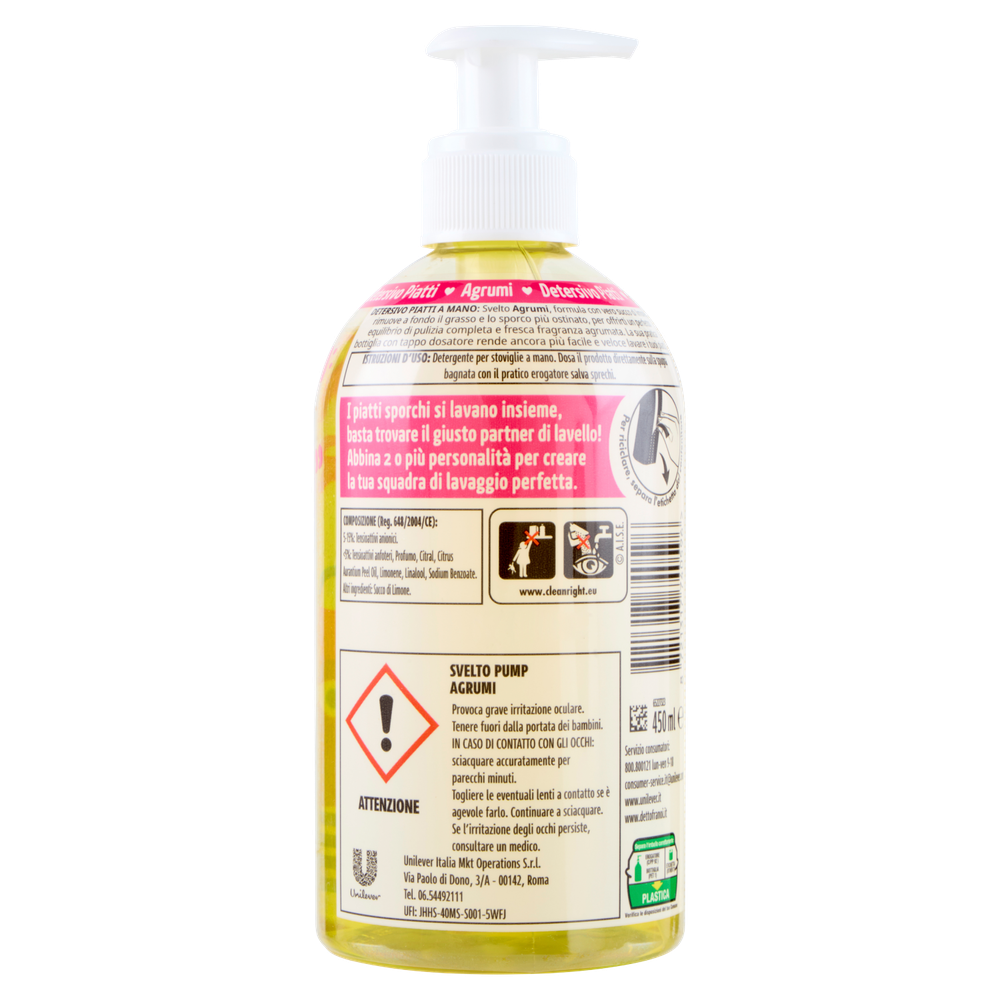 Detergente Per Stoviglie Svelto Concentrato Pump Agrumi - Foto 3