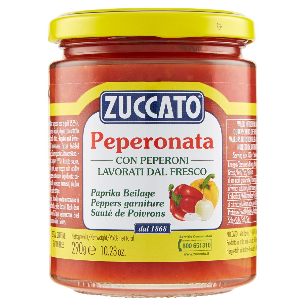 Peperonata Con Cipolle In Salsa Di Pomodoro Zuccato - Foto 1