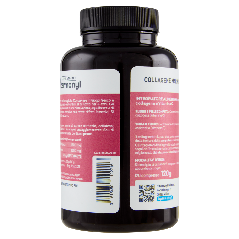 Laboratoires Vitarmonyl Collagene Marino Compresse 120 - Foto 3