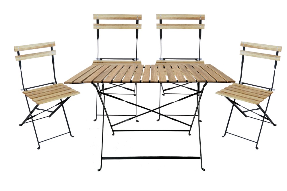 Set Pieghevole Coco 4 Sedie+ Tavolo 110x70x72h - Foto 1