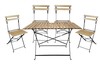 Set Pieghevole Coco 4 Sedie+ Tavolo 110x70x72h