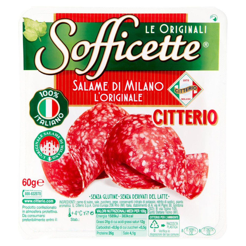Sofficette Salame Milano Citterio - Foto 1