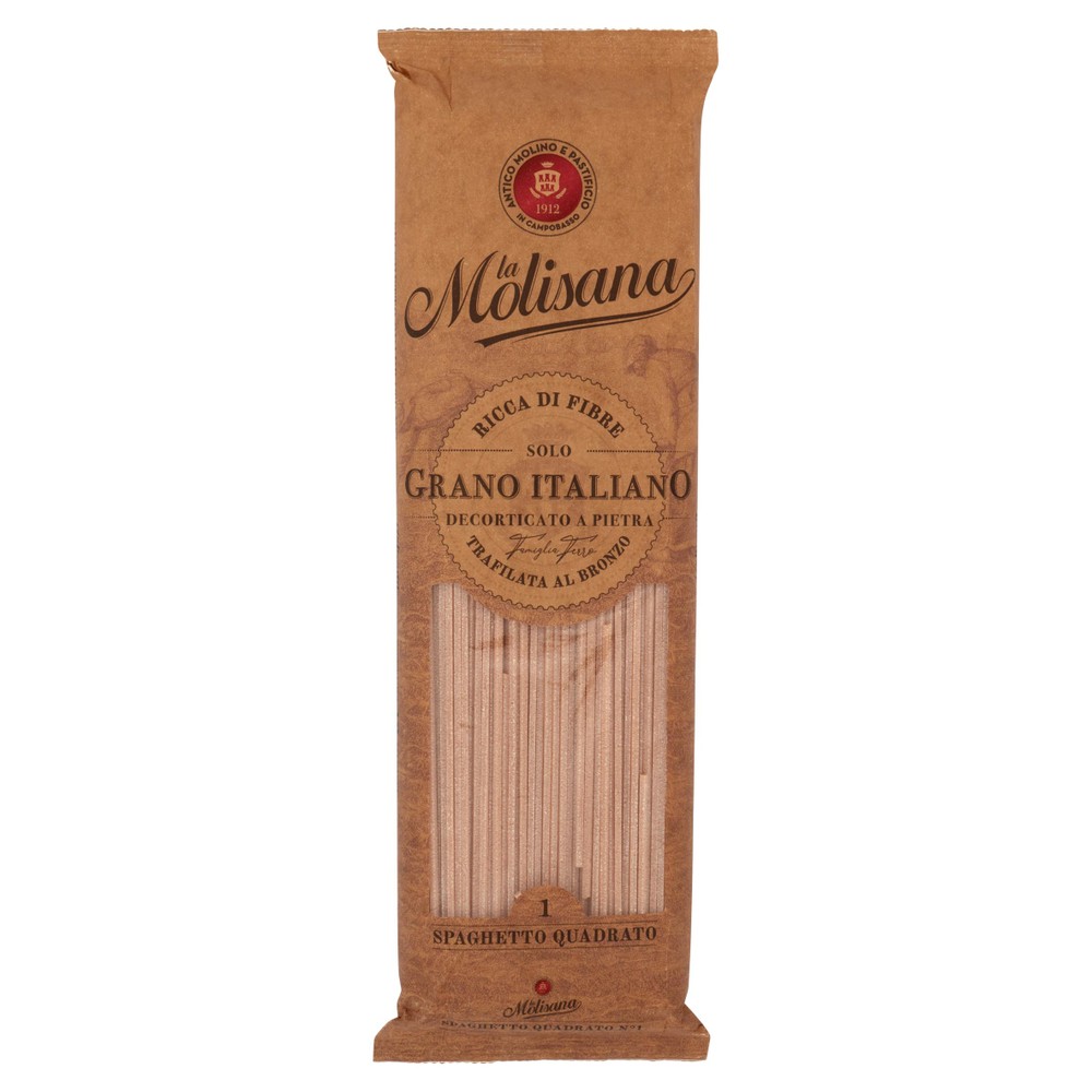 Pasta Spaghetto Quadrato Integrale N.1 La Molisana - Foto 1
