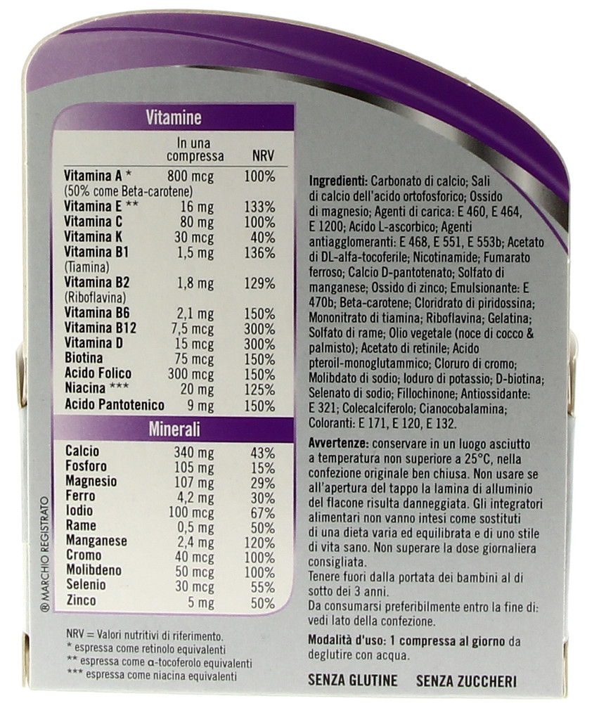 Multivitaminico Completo Ferro Vitamina D Donna 50+ Multicentrum - Foto 2
