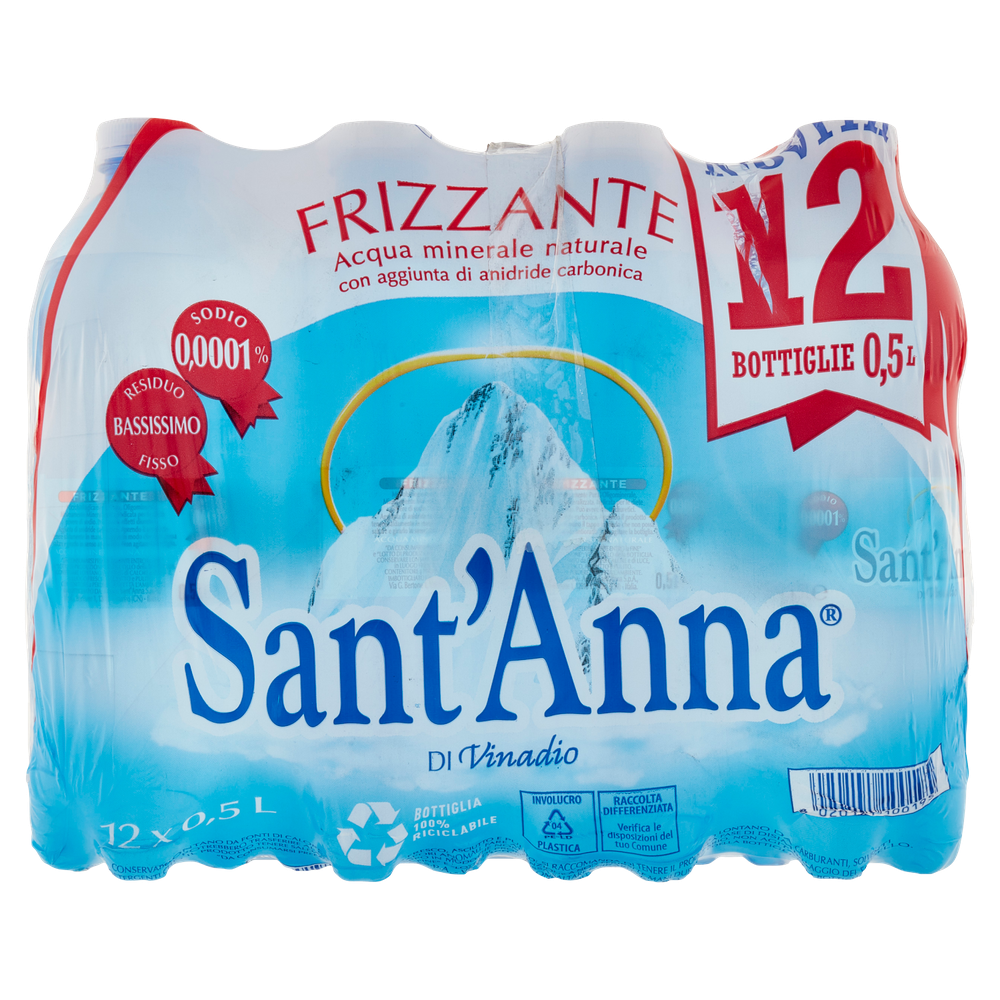 Acqua Frizzante Sant'anna 12 Da L.0,5 - Foto 3